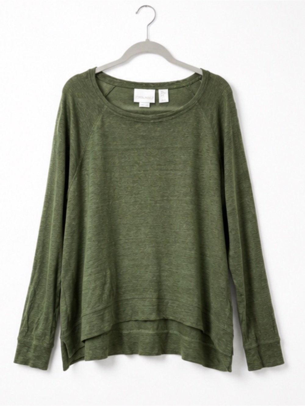 Cynthia Rowley | 100% Linen Long Sleeve Top | Size XL